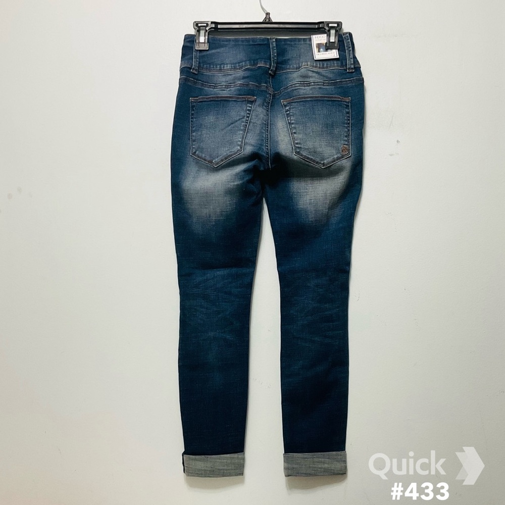 sz 7 - New Indigo Rein Cuffed Skinny Jeans - Picture 5 of 8